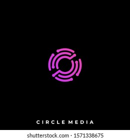 Abstract Circle Illustration Vector Design Template. Suitable for Creative Industry, Multimedia, entertainment, Educations, Shop, and any related business