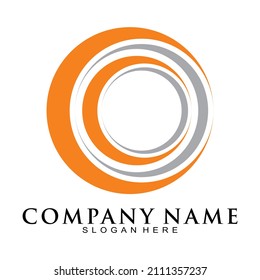 Logo del vector de ilustración de círculo abstracto