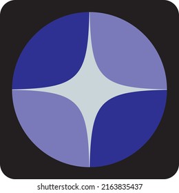 Abstract circle, illustration, vector on a white background.