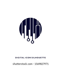 Abstract Circle Illustration Vector Template. Suitable for Creative Industry, Multimedia, entertainment, Educations, Shop, and any related business