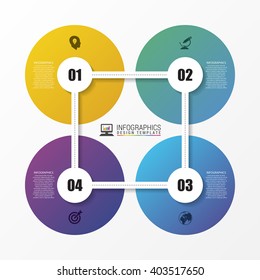Abstract circle. Infographic design template. Vector illustration