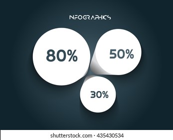 Abstract circle infographic template. Vector eps10.