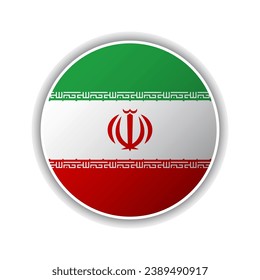 Abstraktes Circle Iran-Flag-Symbol