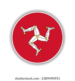 Abstract Circle Isle of Man Flag Icon