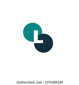 Abstract Circle L Creative Design Logo