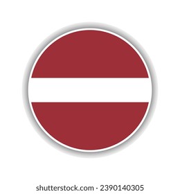 Abstract Circle Latvia Flag Icon