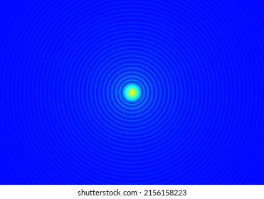 Abstract circle layer on blue background. Vector graphic illustration.