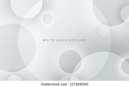 Abstract circle layer white background 