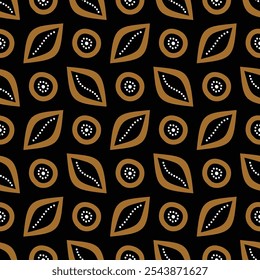 círculo abstrato deixa padrão batik