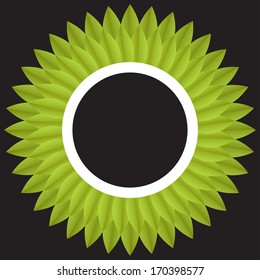 abstract circle leaves for text or object