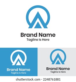 
Abstrakter Kreis-Buchstabe, Logo-Design
