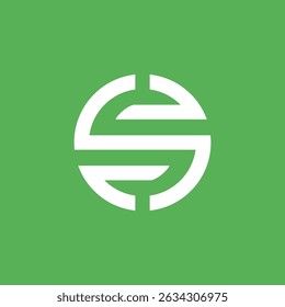 Abstract Circle Letter S Logo design vector template