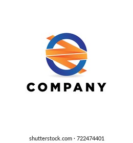 Abstract Circle Letter Type Z Logo Template