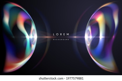 Abstract circle light effect background