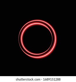 Abstract Circle Light Red Frame vector background