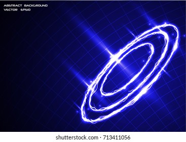abstract circle lighting power, vector illustration.