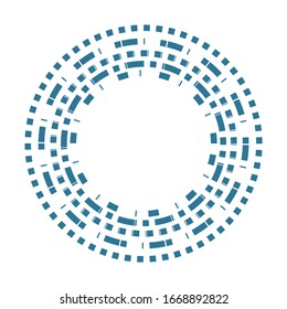 Abstract circle line art. Vector