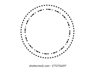Abstract circle line art. Vector