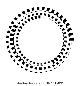 Abstract circle line art. Vector