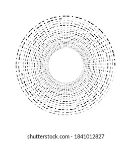 Abstract circle line art. Vector