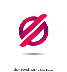 Abstract Circle Line Gradient Logo Design Template