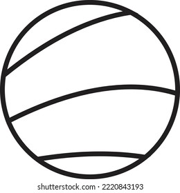 Ilustración de círculo abstracto y logotipo de línea en un estilo moderno y mínimo aislado en segundo plano