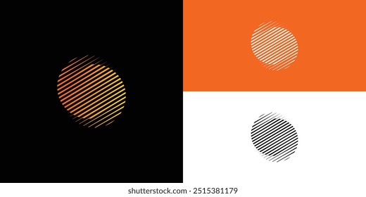 Círculo Abstractas y línea logo ilustración Vector