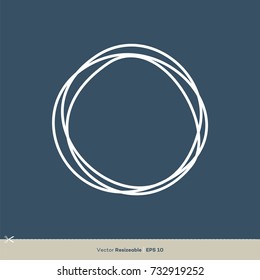 Abstract Circle Line Logo Template Illustration Design. Vector EPS 10.