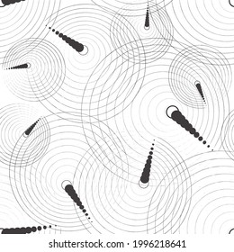 Abstract circle line seamless pattern, Abstract Vector Wallpaper, Seamless pattern background.