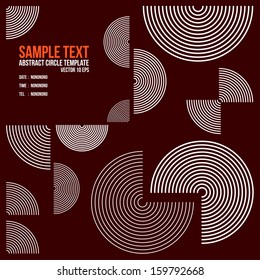 Abstract Circle line template. Background , Cover , Layout , Magazine, Brochure , Poster , Website , Name card , Template , Cover CD etc. 