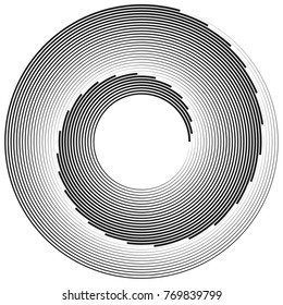 Abstract circle lines