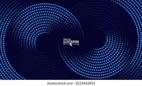 Abstract Circle Lines Background. Geometric Stripe Line Infinity Symbol. Modern Blue Lines Design. Futuristic Technology Banner Concept. Vector Illustration for Poster, Banner, Flyer, Website.