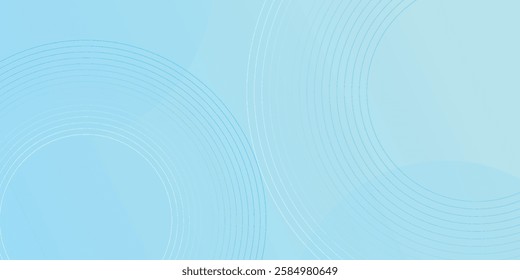 Abstract circle lines on blue background. Digital technology concept. vector illustration