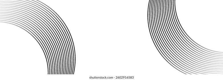 Abstract circle lines on dark blue background. Geometric stripe lineaAbstract gold circle lines on dark background. Geometric stripe line art design. art design for poster, brochure, cover, website