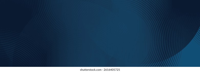 Abstract circle lines on dark blue background. Design. vector, eps10.	