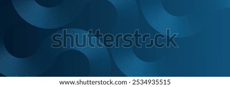 Abstract circle lines on dark blue background. Design.