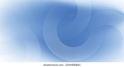 Abstract circle lines on light blue background. vector eps 10
