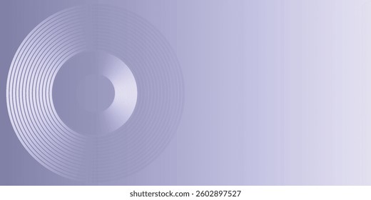 Abstract circle lines on light blue background. Geometric stripe line art design