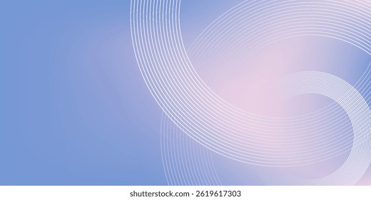 Abstractas líneas circulares sobre fondo azul claro. Diseño geométrico del arte de la línea de la raya para el cartel, folleto, cubierta, Sitio web, cabecera, Anuncio del Web, presentación eps 10