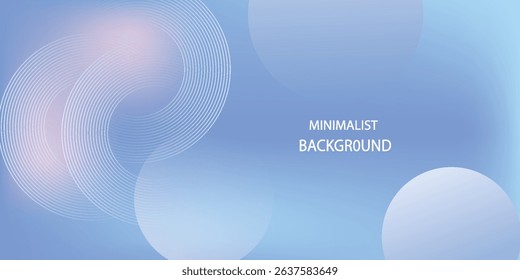 Abstract circle lines on light blue background. Geometric stripe line art design for poster, brochure, cover, website, header, web banner, presentation.