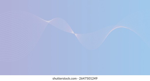 Abstract circle lines on light blue background. Geometric stripe line art design modern