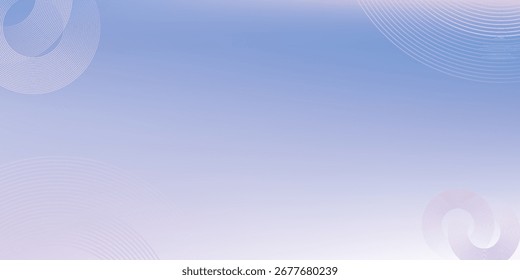Abstract circle lines on light blue background. Geometric stripe line art design for poster, brochure, cover, website, header, web banner, presentation.eps.10