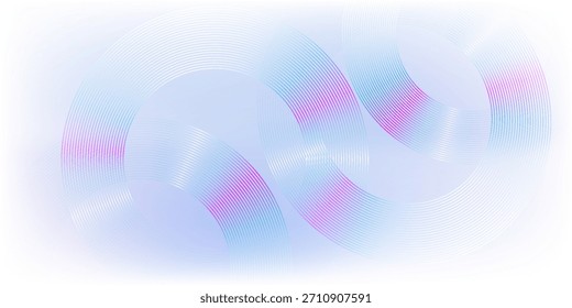 Abstractas líneas circulares sobre fondo azul claro. Diseño geométrico del arte de la línea de la raya para el cartel, folleto, cubierta, Sitio web, cabecera, Anuncio del Web, presentación. eps 10