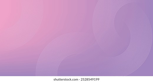 Abstract circle lines on pink and purple background. Geometric stripe line art design for poster, brochure, cover, website, header, web banner, presentation.