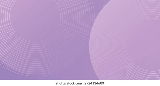 Abstract circle lines on pink and purple background. Geometric stripe line art design for poster, brochure, cover, website, header, web banner, presentation.