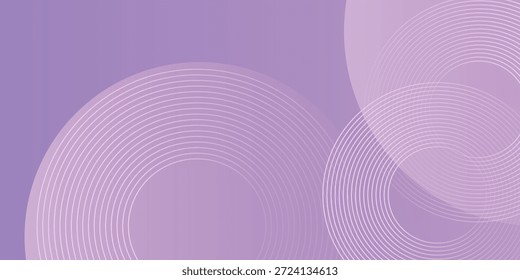 Abstract circle lines on pink and purple background. Geometric stripe line art design for poster, brochure, cover, website, header, web banner, presentation.