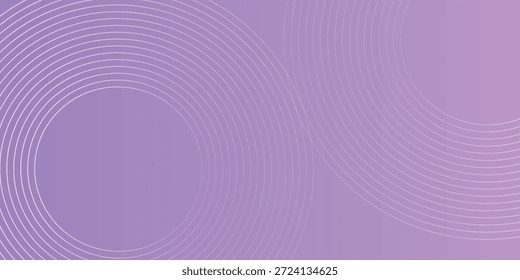 Abstract circle lines on pink and purple background. Geometric stripe line art design for poster, brochure, cover, website, header, web banner, presentation.