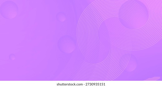 abstrakte Kreislinien auf rosa und violettem Hintergrund. geometrisches Streifenliniendesign für Poster, Broschüre, Cover, Website, Header, Webbanner, presentation.eps.10.