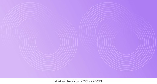 Abstract circle lines on pink and purple background. Geometric stripe line art design for poster, brochure, cover, website, header, web banner, presentation.

