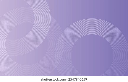 Abstract circle lines purple background. Modern geometric line art design for background needs